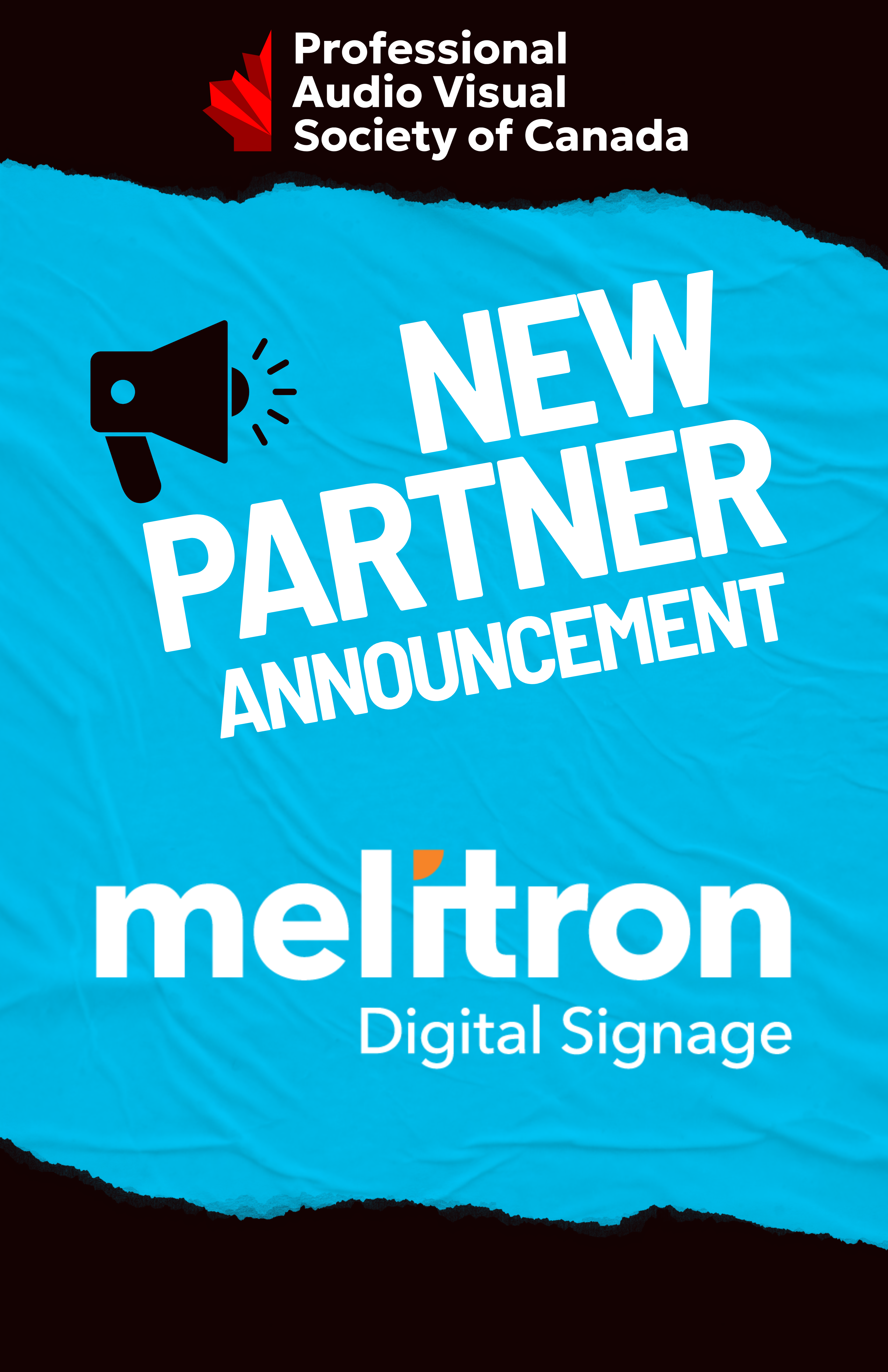 Melitron Digital Signage Joins Professional Audio Visual Society of Canada as Impact Level Partner
